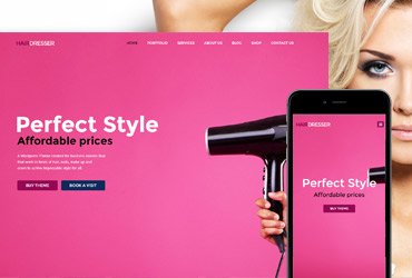 Hairdresser WordPress Theme free download from AnpsThemes