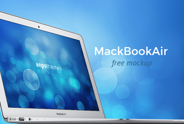 MacBook Air Mockup free download from AnpsThemes