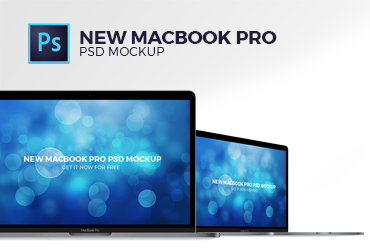 New MacBook Pro Mockup free download from AnpsThemes
