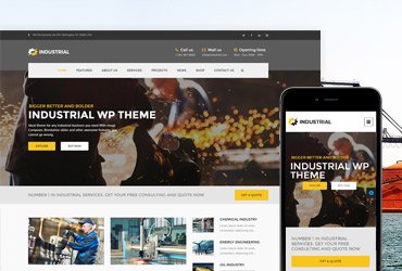Industrial WordPress theme