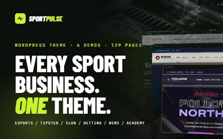 SportPulse WordPress theme screenshot